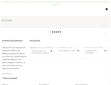 Tablet Screenshot of les-editions-des-elephants.com